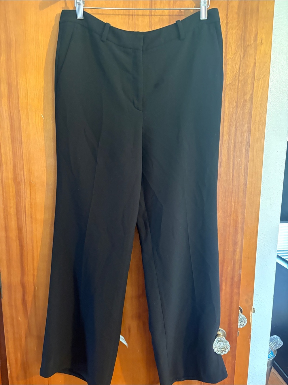 Dkny Black Wide Leg Dress Pants